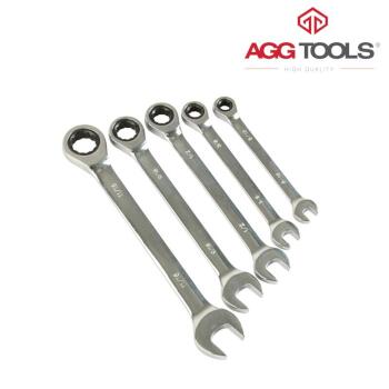 LLAVES COMBINADA CON MATRACA 5PZAS STD